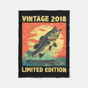 6 Jaar Oude Gift 2018 Gevist Visser Vis 6e B Fleece Deken