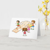 **6 JAAR OUDE KINDERDAG* KAART (Gele Bloem)