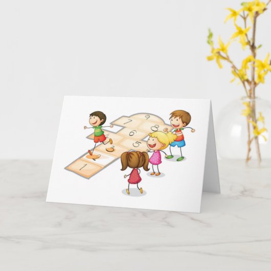 **6 JAAR OUDE KINDERDAG* KAART (Gele Bloem)