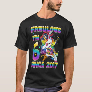 6 jaar Oude meisjes die de Unicorn Pirates 6e gebo T-shirt