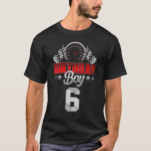 6 jaar oude racewagens Ki T-shirt (Voorkant)