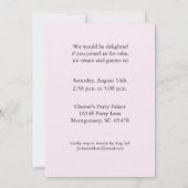 6 jaar oude uitnodiging van de Birthday Party Zebr (Achterkant)