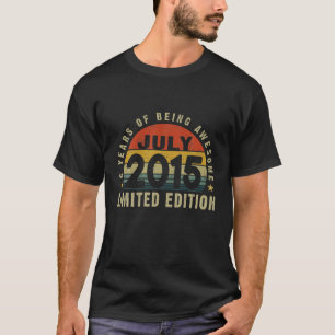 6 jaar oude  versie van 2015, beperkte versie, 6 j t-shirt