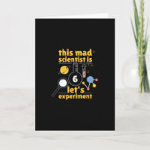6 jaar oude wetenschapper kaart (Voorkant)