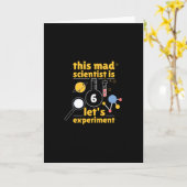 6 jaar oude wetenschapper kaart (Gele Bloem)