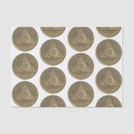 6 jaar Recovery Jubileum Coin Tissuepapier