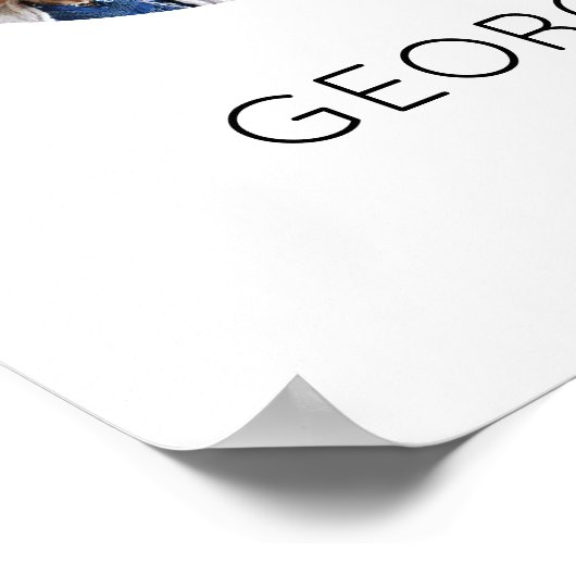 6 Jaar Samen Fotocollage Huwelijksverjaardag Poster (Hoek)