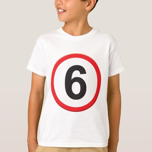 6 jaar t-shirt (Voorkant)