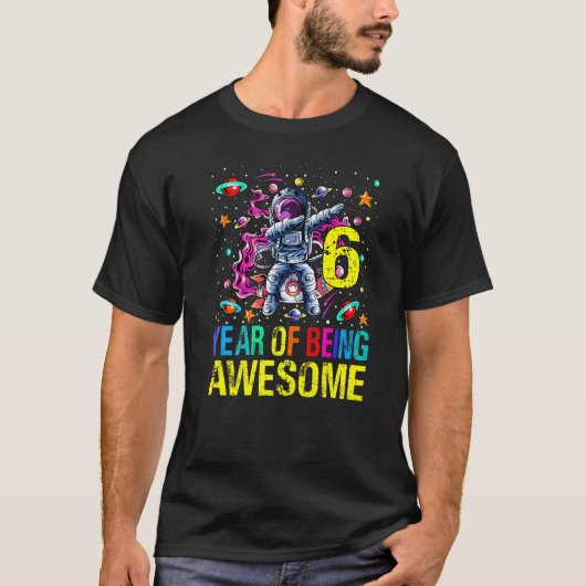 6 Jaar van de Geweldige Astronaut T-shirt (Voorkant)