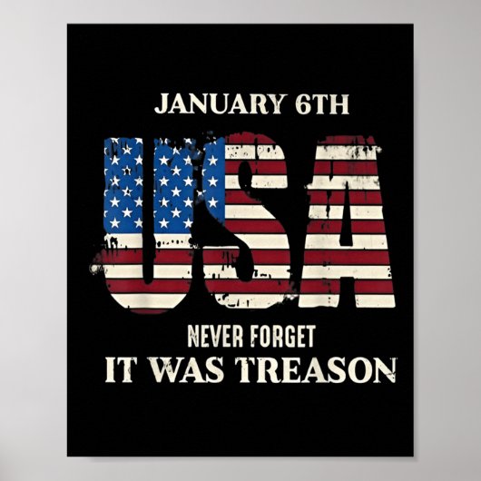 6 januari VS: nooit vergeten dat het verraad was Poster (Voorkant)