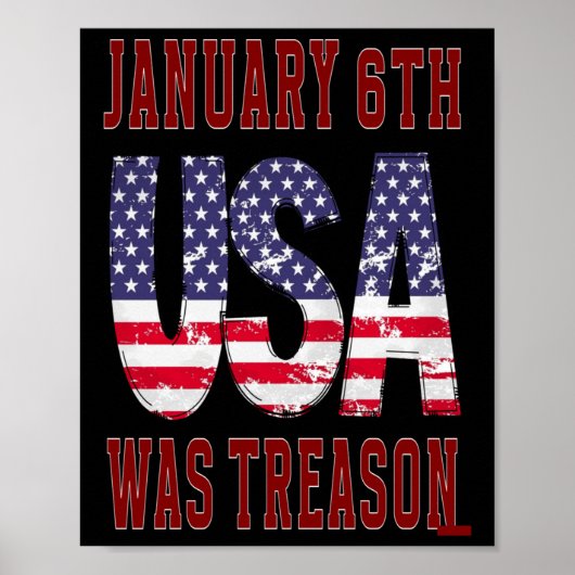 6 januari was het verraad om de VS te redden! Poster (Voorkant)