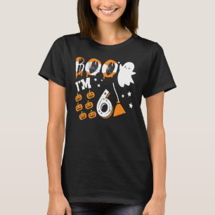 6-jarig jongetje Halloween 6e verjaardag Kinder T-shirt