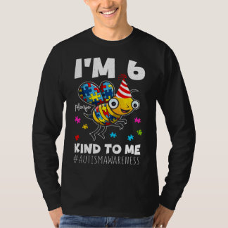 6-jarige baby geboren Puzzle Sind Autisme Awarenes T-shirt