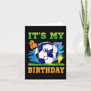 6-jarige jongen Het is mijn 6e verjaardag Voetbal  Kaart