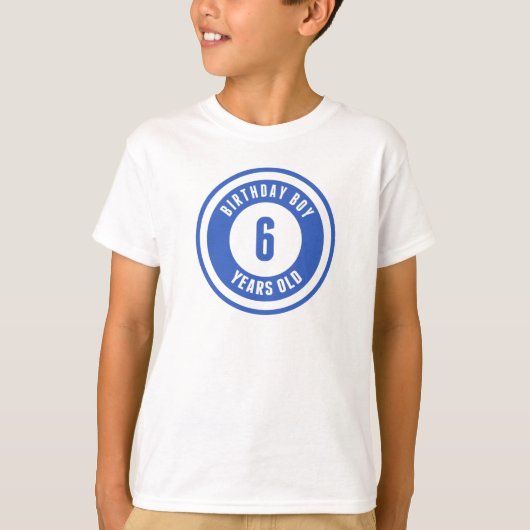 6-jarige jongen t-shirt (Voorkant)