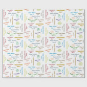 6 juli, cadeaupapier voor thuisdag (Vlak)