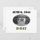 6 juni 1944: D-dag Briefkaart (Voorkant / Achterkant)