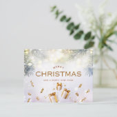 6 kerst feestdagenkaart (Staand voorkant)