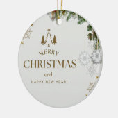 6 kerst keramisch ornament (Links)