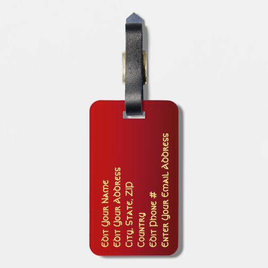 6 kerst notenkrakers bagagelabel (Achterkant verticaal)