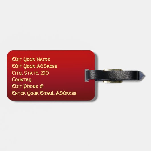 6 kerst notenkrakers bagagelabel (Achterkant horizontaal)