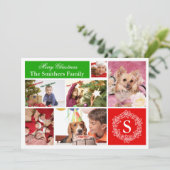 6 Kerstkaart voor fotoserie (Staand voorkant)