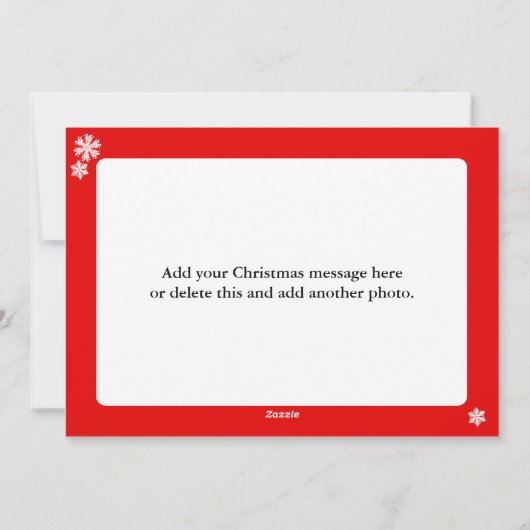 6 Kerstkaart voor fotoserie (Achterkant)