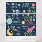 6 Kinder kaarten voor de buitenruimte van de klasl Briefhoofd (Voorkant)