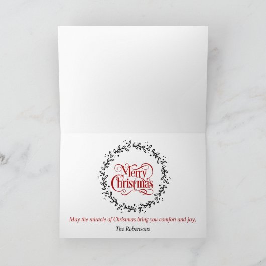 6 Kinder kerstgalerij met foto's grijs Feestdagen Kaart (Binnen)