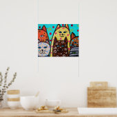 6 KITTENS POSTER (Keuken)