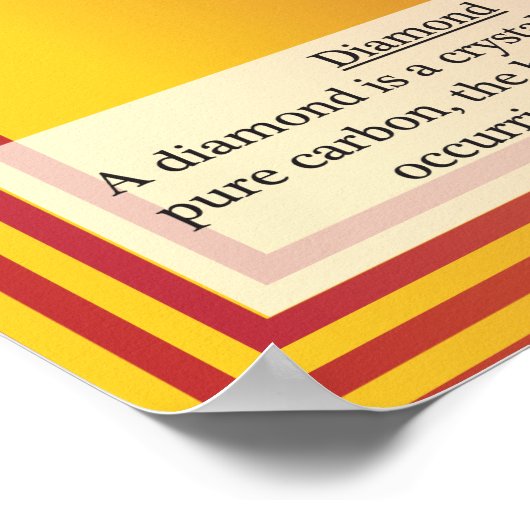 6. Koolstof (C) Periode Tabel der elementen Poster (Hoek)