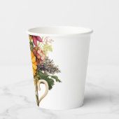 6 kopjes bloem papieren bekers (Achterkant)