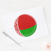 6 large stickers Belarus flag (Envelop)