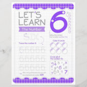 6 Learn To Draw Number 6 Teacher Home Schooling  (Voorkant)