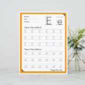 6 Learn To Spell Letter E Teacher Home Schooling (Staand voorkant)