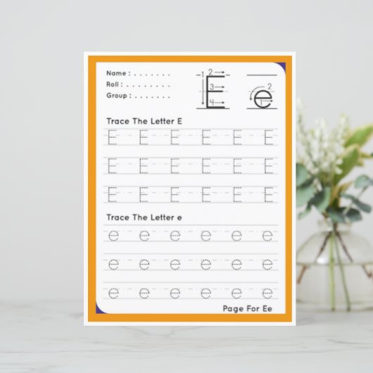 6 Learn To Spell Letter E Teacher Home Schooling (Staand voorkant)