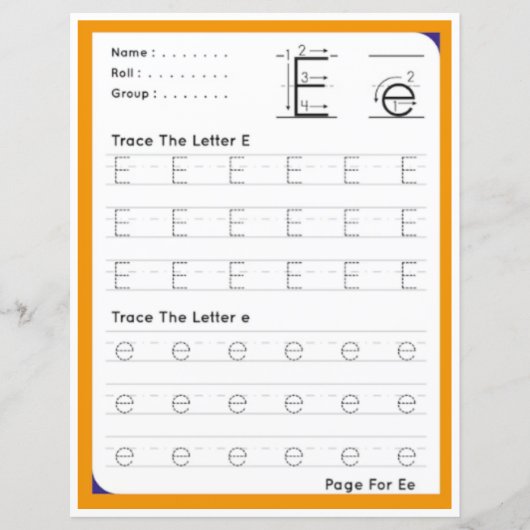 6 Learn To Spell Letter E Teacher Home Schooling (Voorkant)