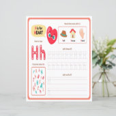 6 Learn To Spell Letter H Teacher Home Schooling (Staand voorkant)