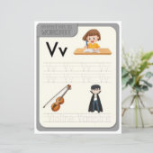 6 Learn To Spell Letter V Teacher Home Schooling (Staand voorkant)