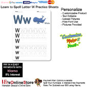 6 Learn To Spell Letter W Teacher Home Schooling