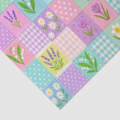 6 Lente Bloem Patchwork Tissue Papers Tissuepapier (Detail)