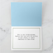 6 Letter Naam Happy Pasen Kaart (Binnen)