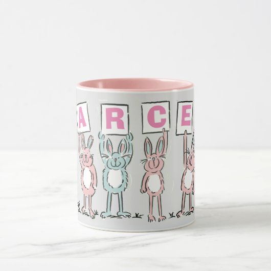 6 Letterbenaming met Mok van vlinderkonijnen (Midden)