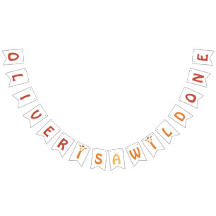 6 Letters Naam Is Een Wilde Safari Jungle Giraffe Vlaggetjes