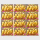 6 Little Easter Chicken Collectie Cadeaupapier (Vlak)
