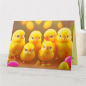 6 Little Easter Chicken Collectie Kaart (Voorkant)
