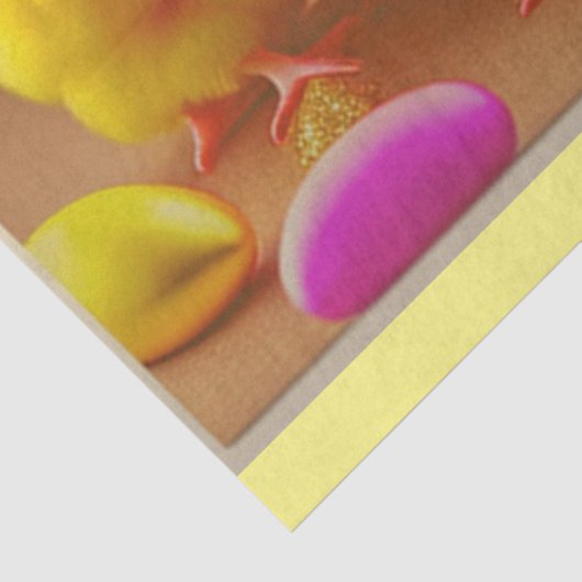 6 Little Easter Chicken Collectie Tissuepapier (Detail)