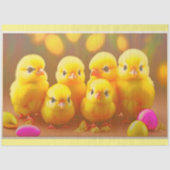 6 Little Easter Chicken Collectie Tissuepapier (Voorkant)