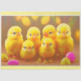 6 Little Easter Chicken Collectie Tissuepapier