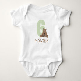 6 maanden beer en baby romper